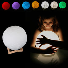 Load image into Gallery viewer, Coquimbo 3D Print Moon Lamp With Remote Control 16 Changeable