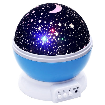 Lightme Stars Starry Sky LED Night Light Projector Moon Lamp Battery