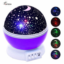 Load image into Gallery viewer, Stars Starry Sky LED Light Projector Moon Lamp Battery