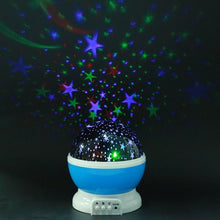 Load image into Gallery viewer, Stars Starry Sky LED Light Projector Moon Lamp Battery