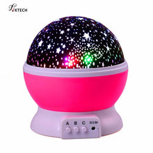 Load image into Gallery viewer, Stars Starry Sky LED Light Projector Moon Lamp Battery