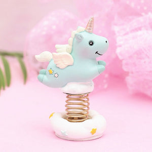 LED Night Light Unicorn Moon Resin Cartoon Night Lamp Luminaria