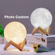 Load image into Gallery viewer, Customized Personality 3D Printing Moon Novelty Light Lunar